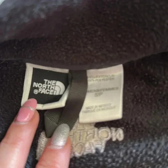 Northface black fleece zip up jacket womens size small - Picture 3 of 5